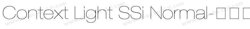 Context Light SSi Normal字体转换